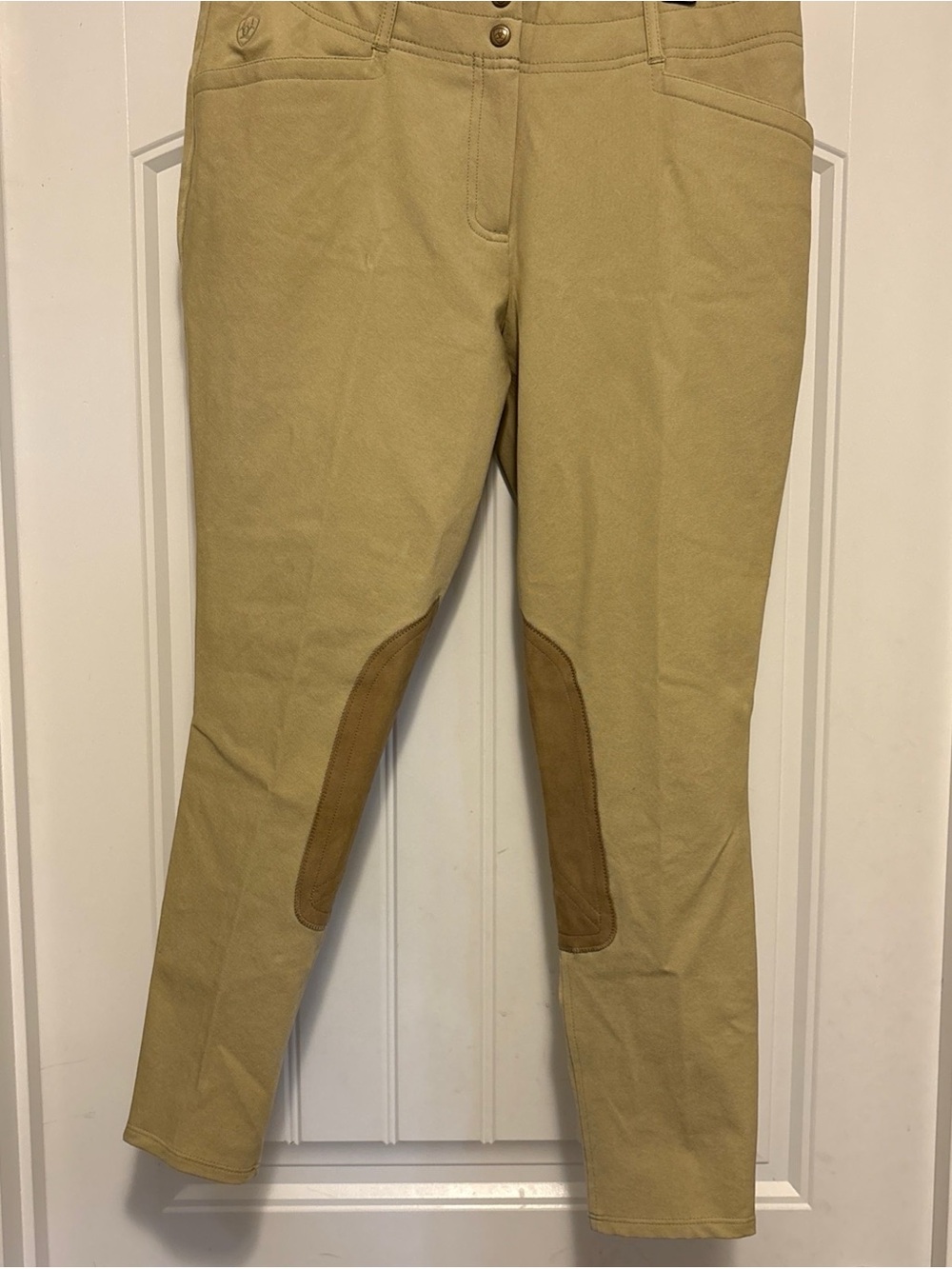 Ariat Sport Riding Breeches Womens 32R Tan Equestrian Full Seat Horse Pants